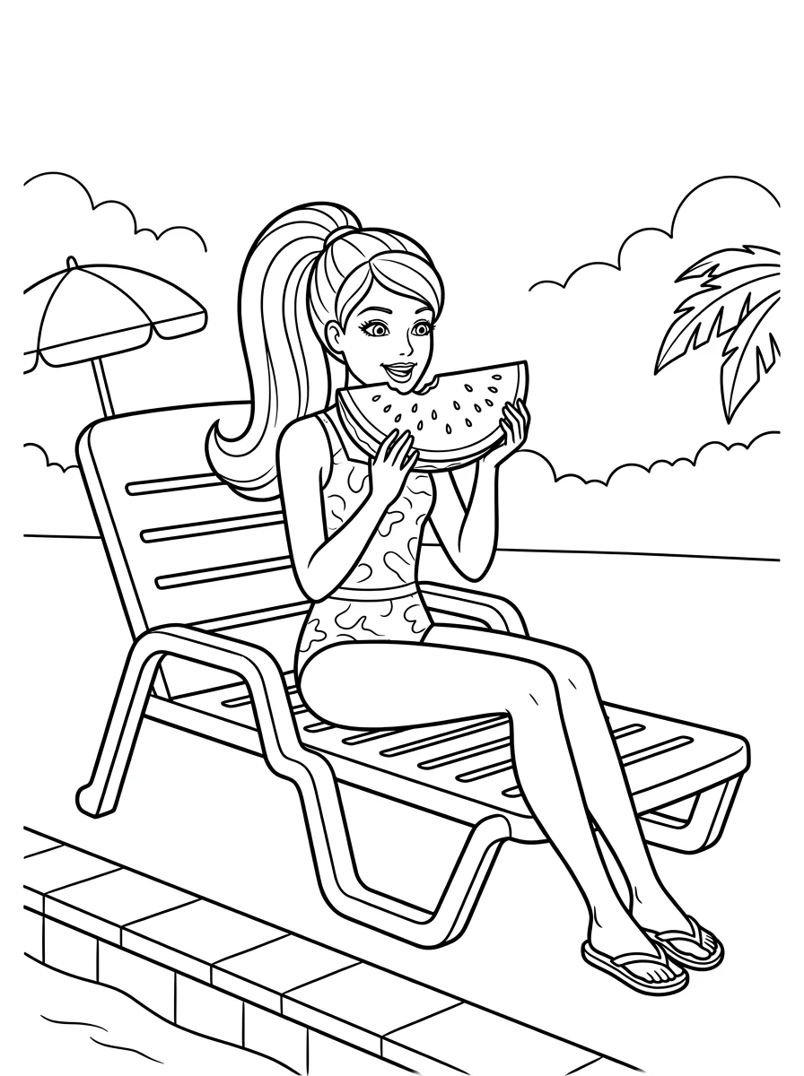 Desenhos da Barbie para colorir 73