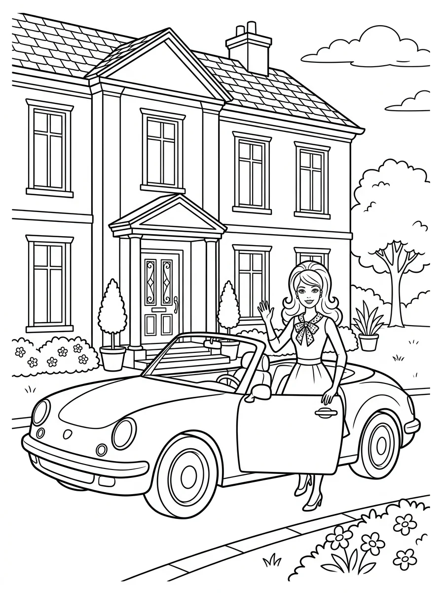 Desenhos da Barbie para colorir 74