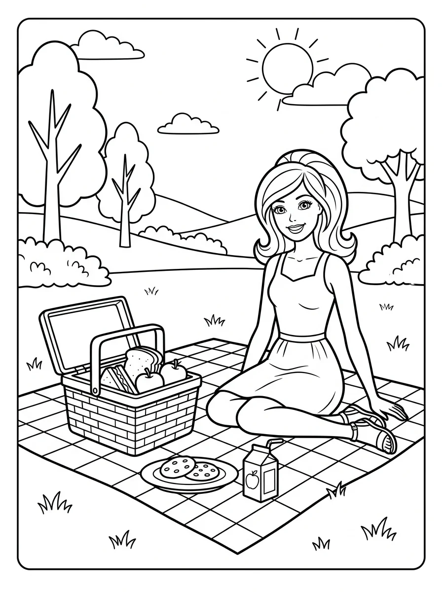 Desenhos da Barbie para colorir 77