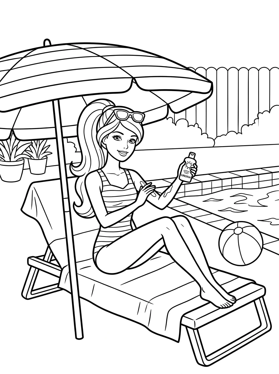 Desenhos da Barbie para colorir 8