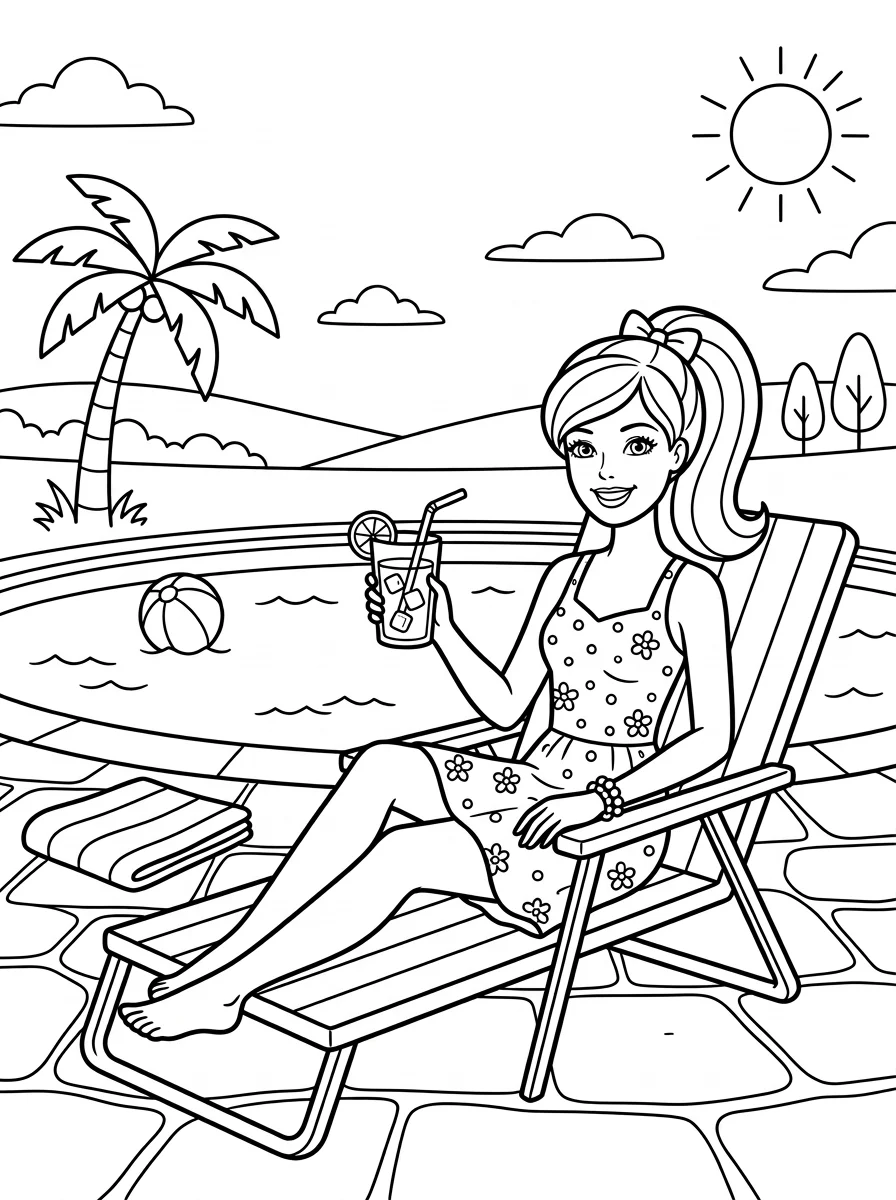 Desenhos da Barbie para colorir 82