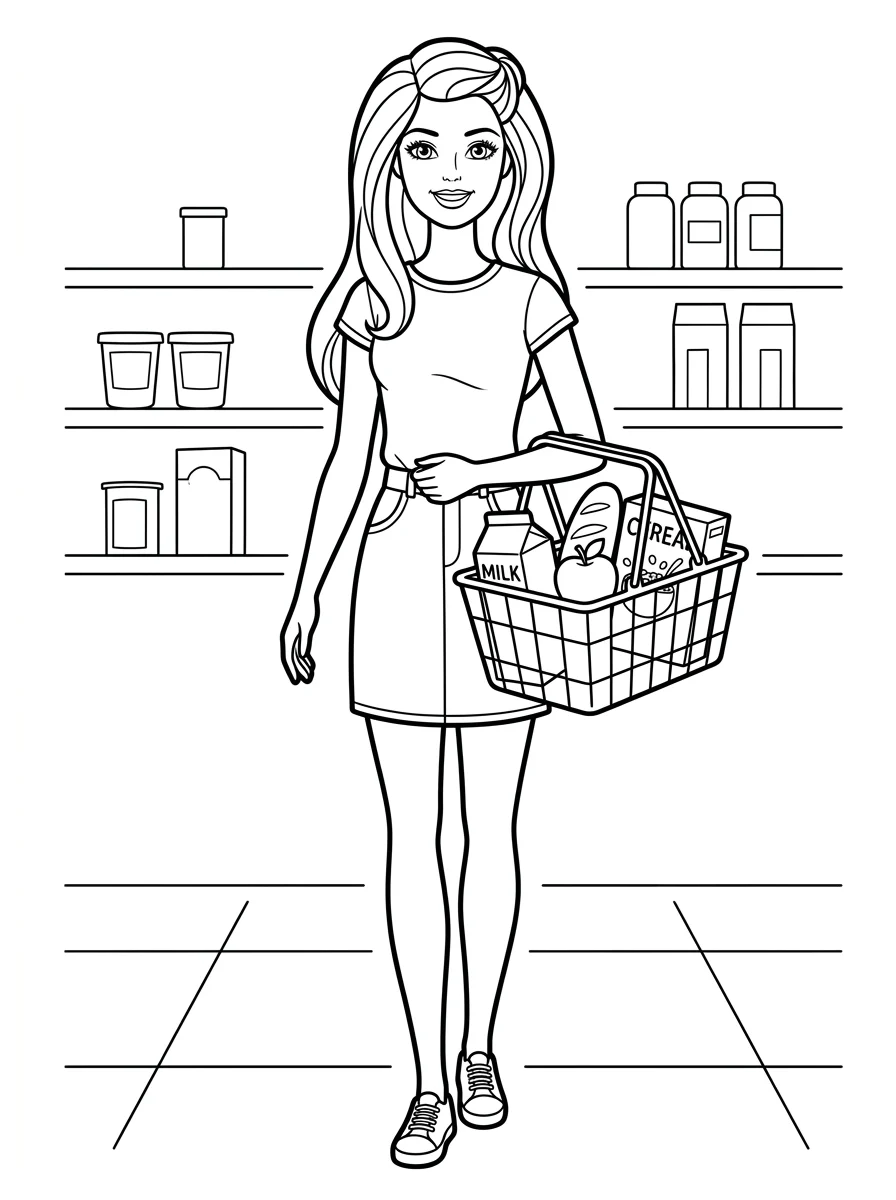Desenhos da Barbie para colorir 83