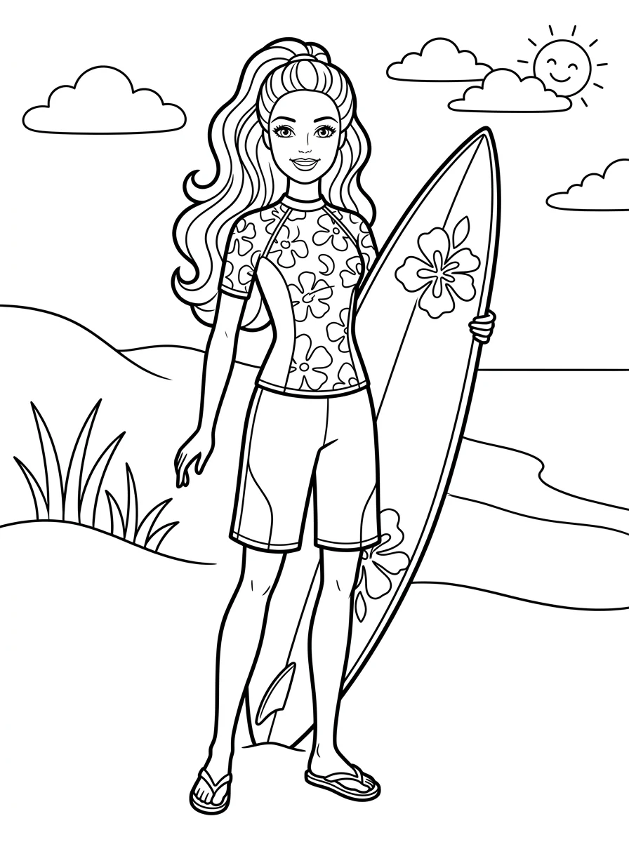 Desenhos da Barbie para colorir 84
