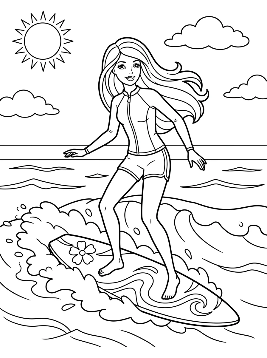 Desenhos da Barbie para colorir 85