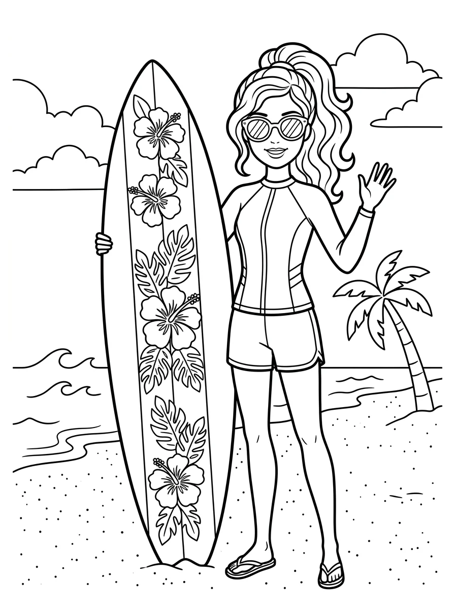 Desenhos da Barbie para colorir 87