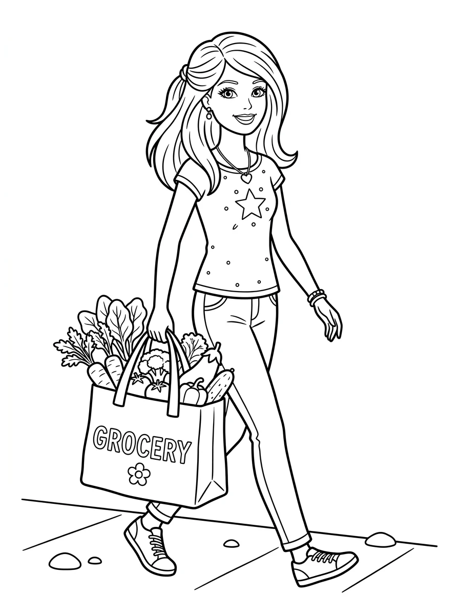 Desenhos da Barbie para colorir 88