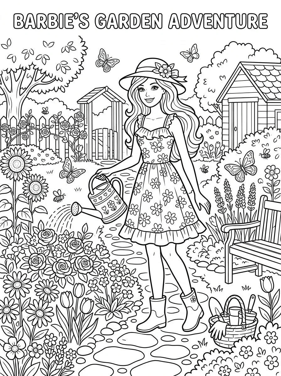 Desenhos da Barbie para colorir 89