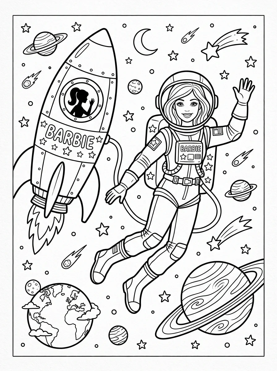 Desenhos da Barbie para colorir 9
