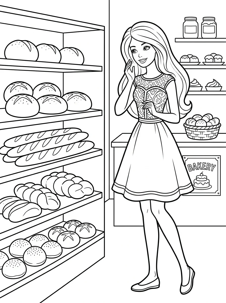 Desenhos da Barbie para colorir 90