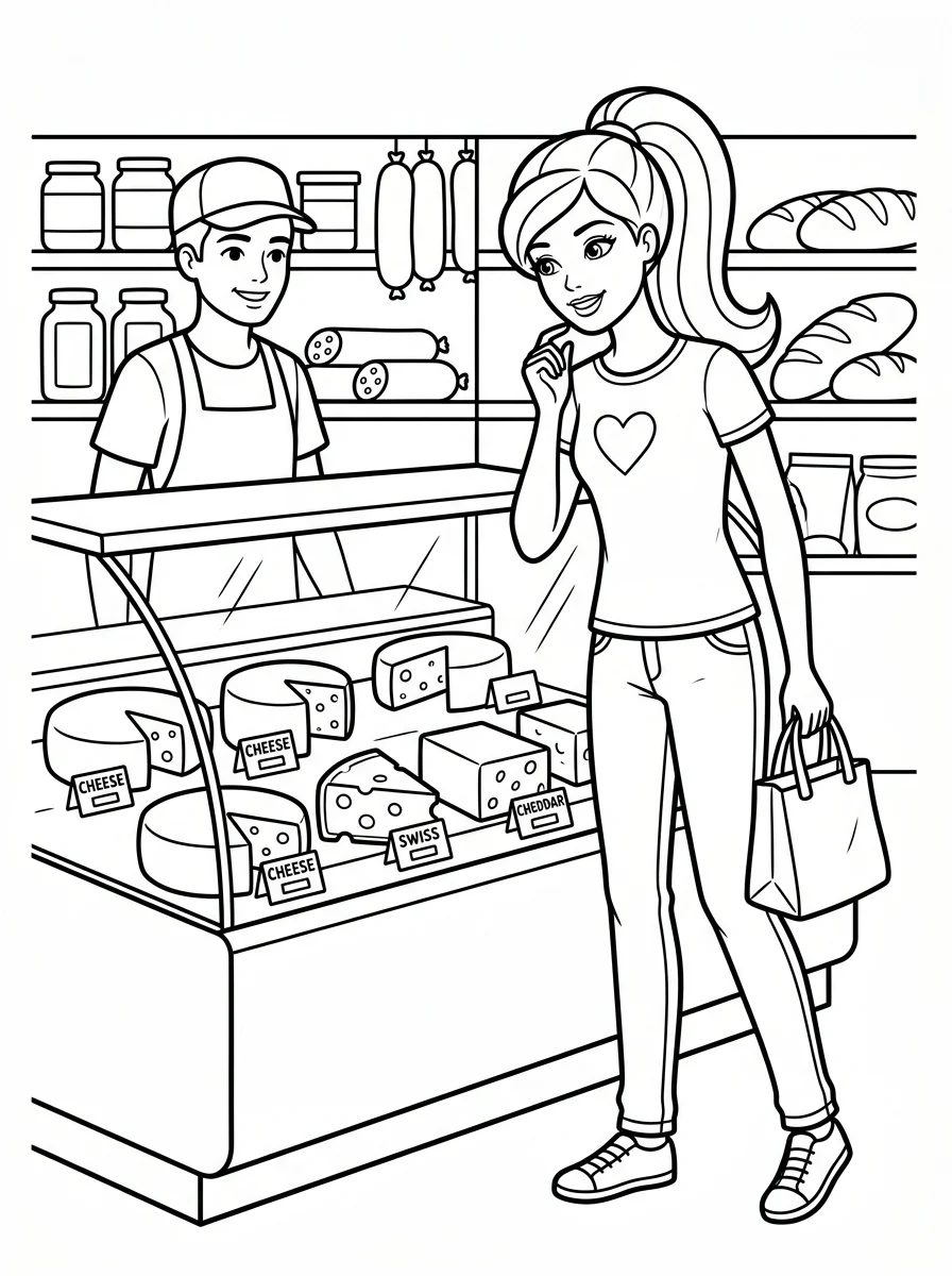 Desenhos da Barbie para colorir 91
