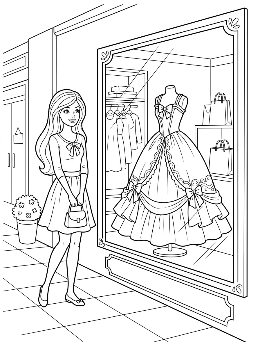 Desenhos da Barbie para colorir 92