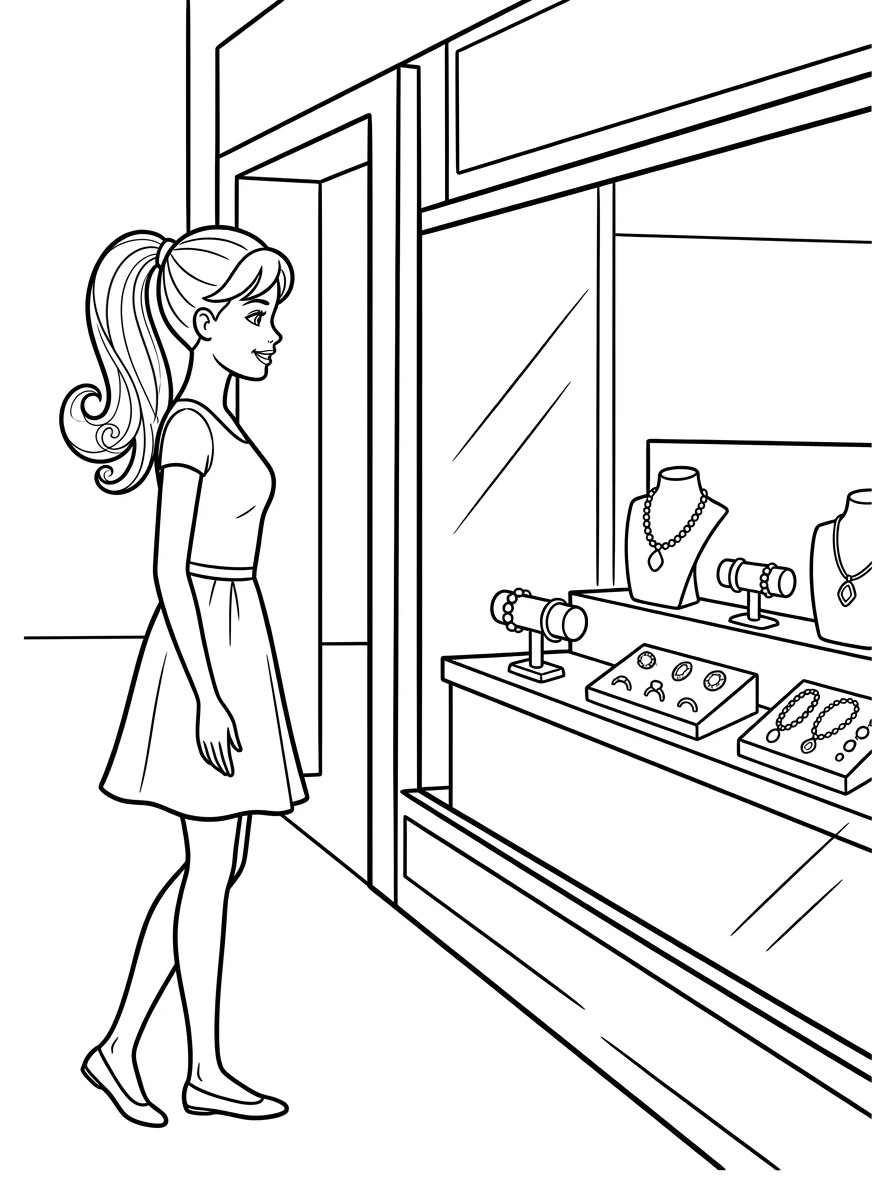 Desenhos da Barbie para colorir 93