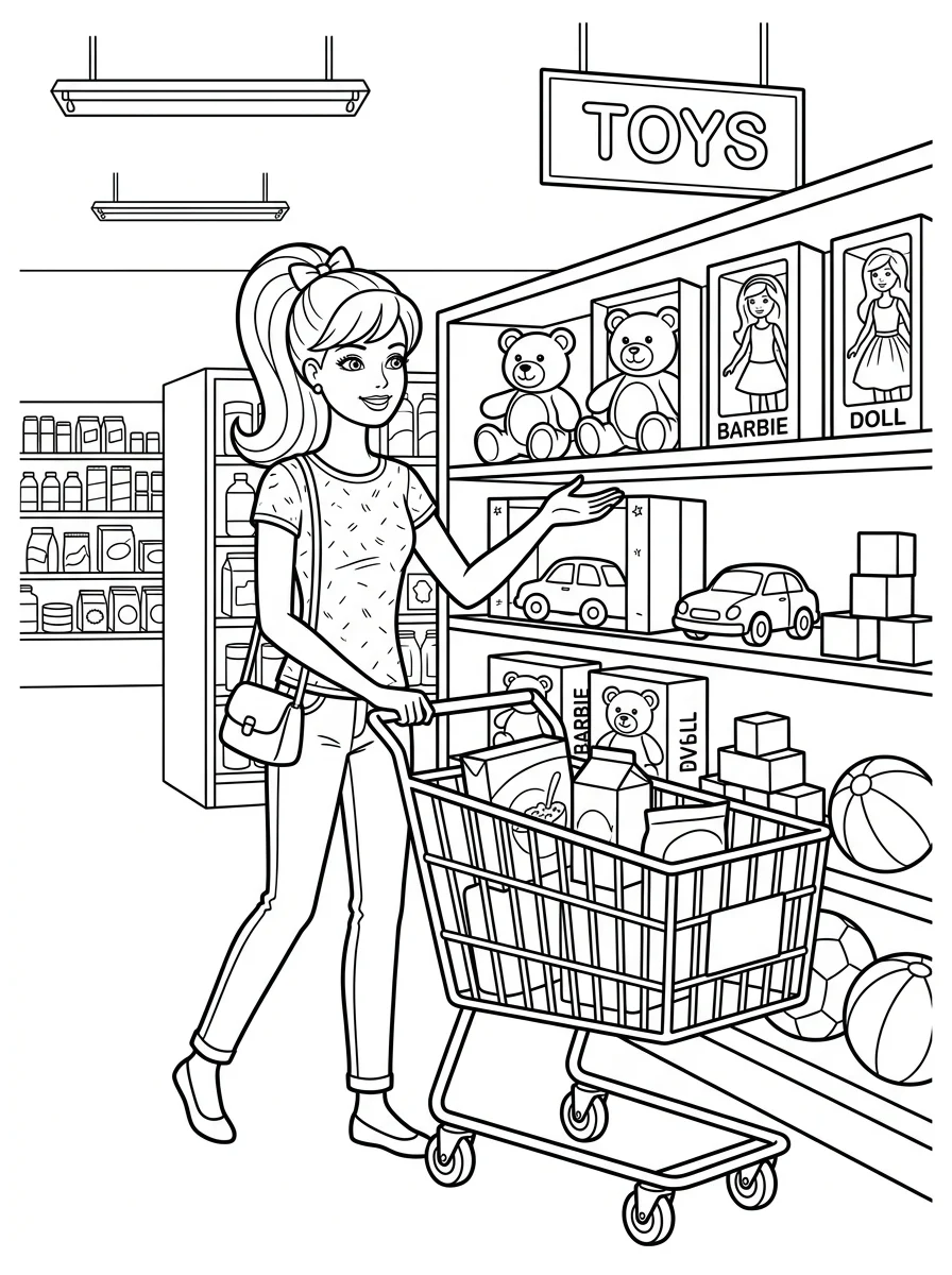Desenhos da Barbie para colorir 94