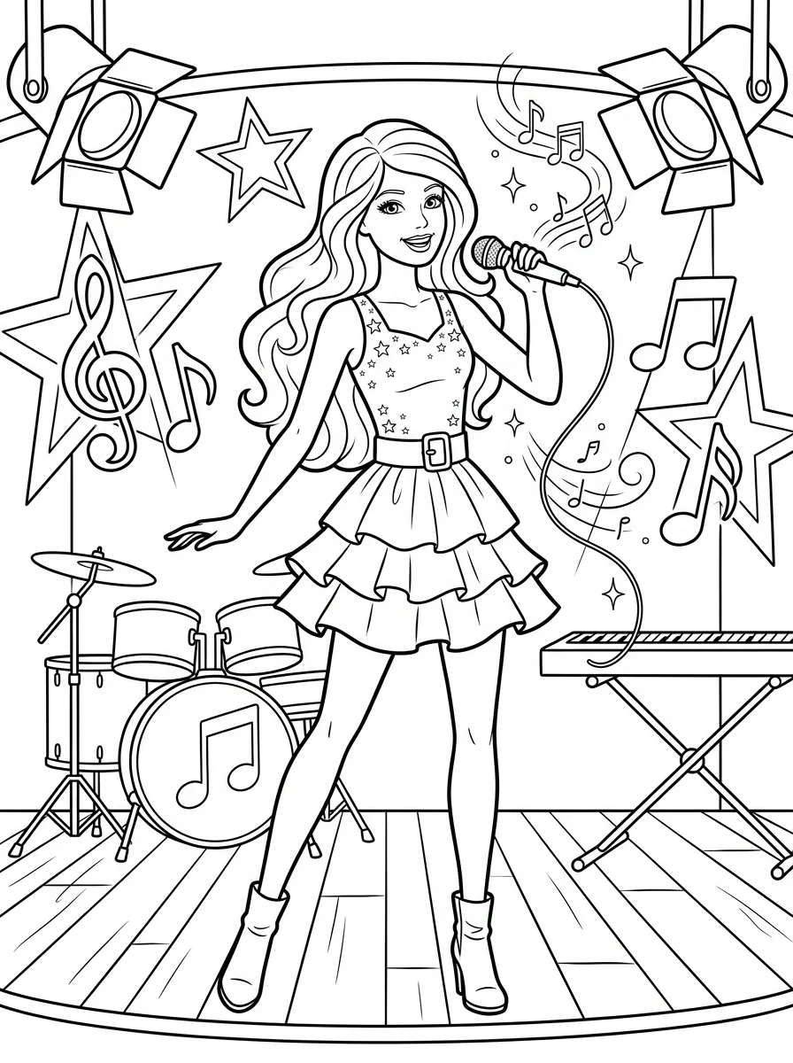 Desenhos da Barbie para colorir 96