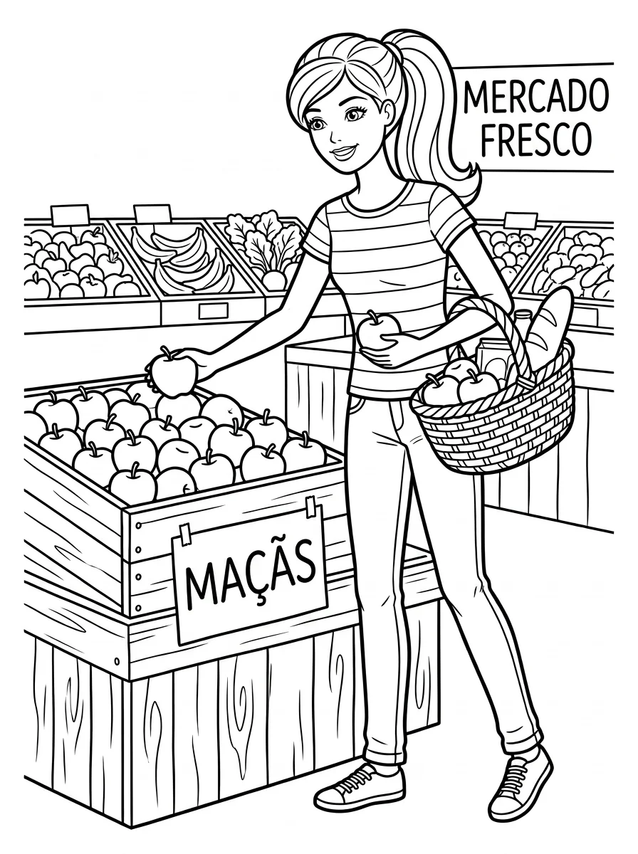 Desenhos da Barbie para colorir 97
