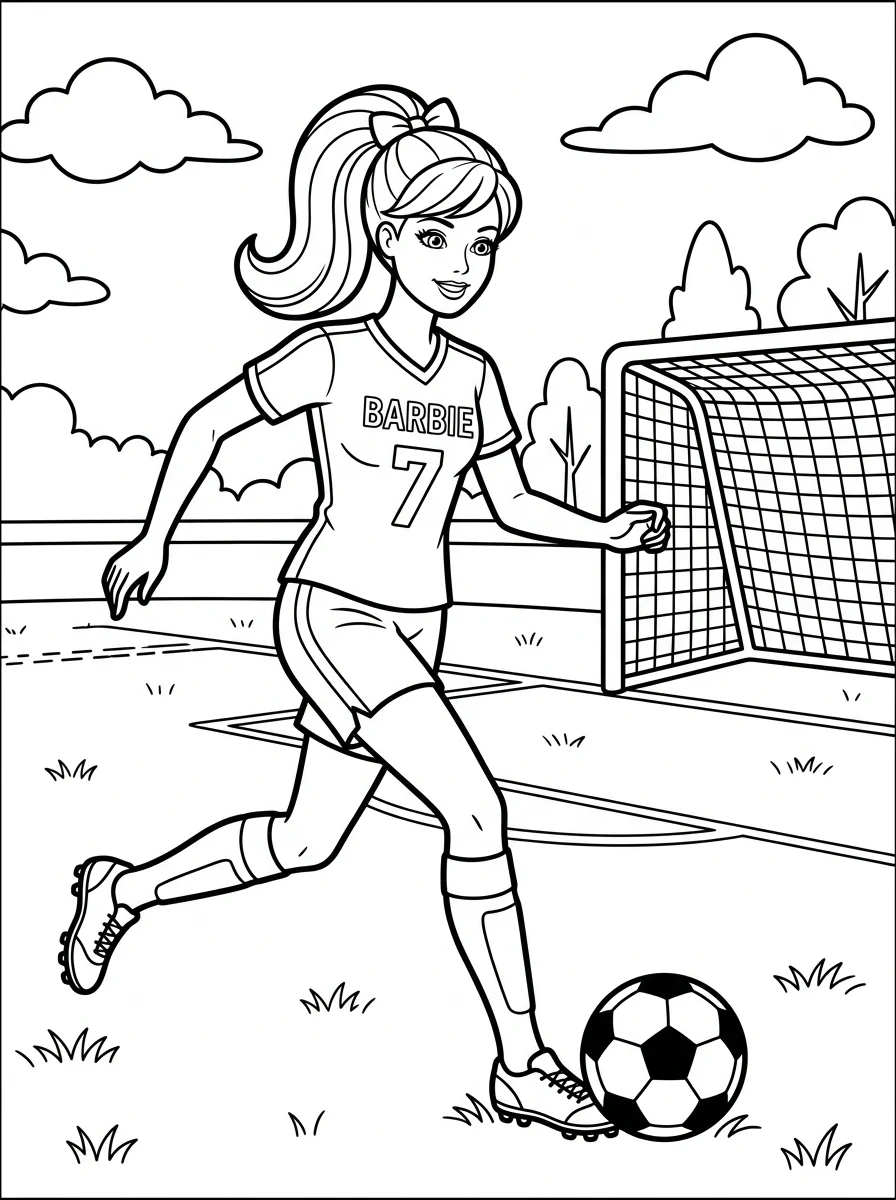 Desenhos da Barbie para colorir 98