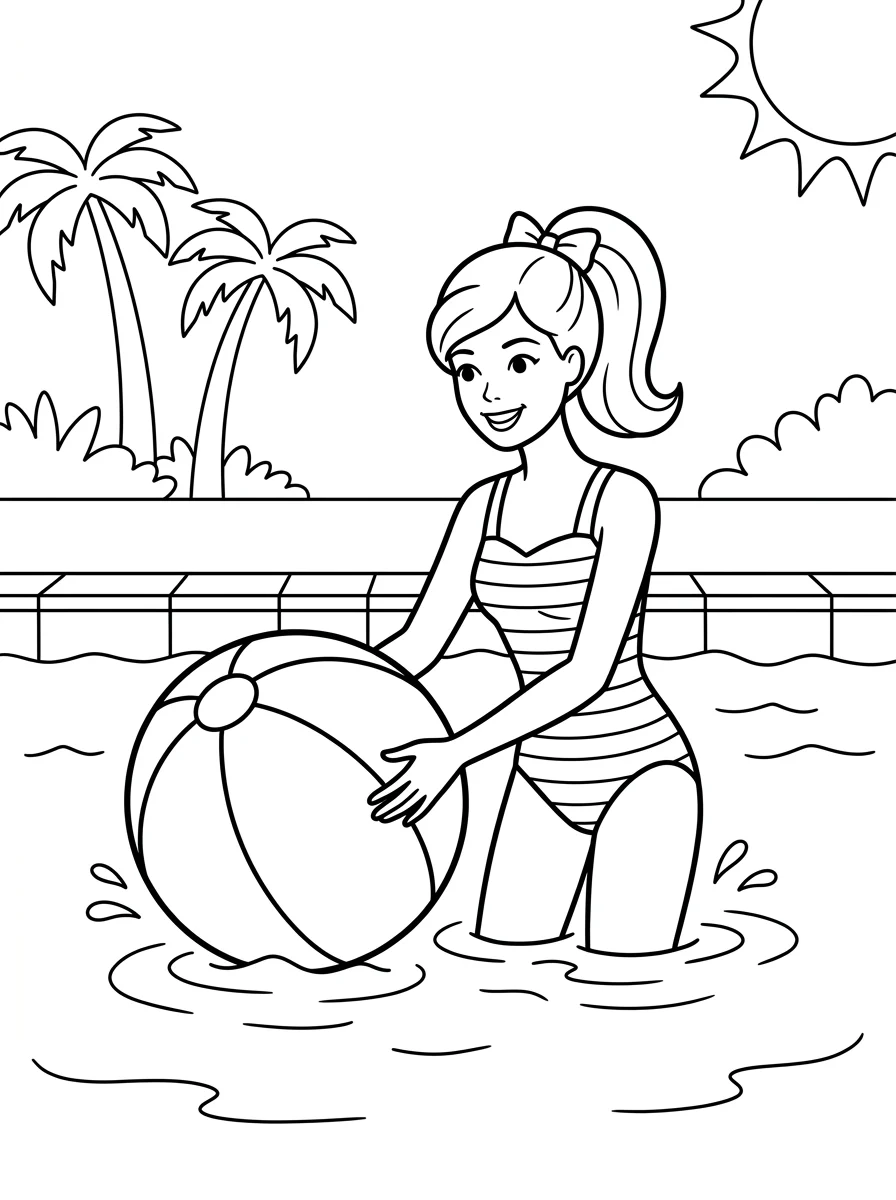 Desenhos da Barbie para colorir 99