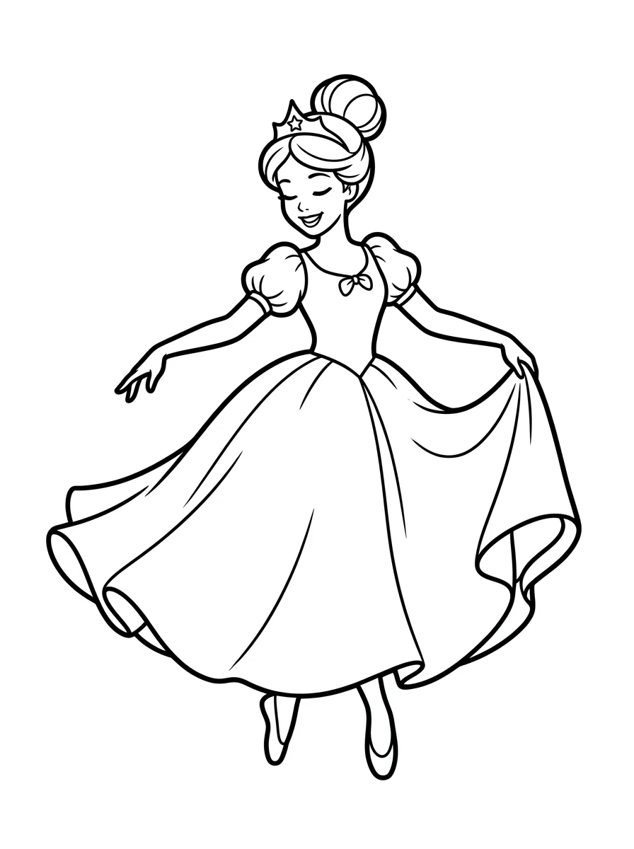 Desenhos da Cinderela para colorir 10