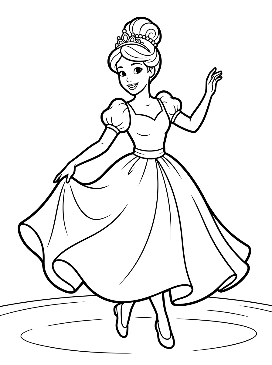 Desenhos da Cinderela para colorir 11