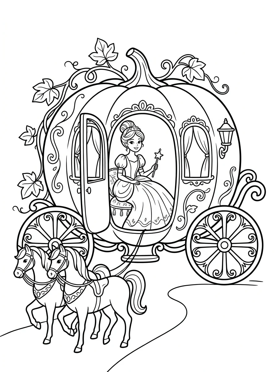 Desenhos da Cinderela para colorir 22