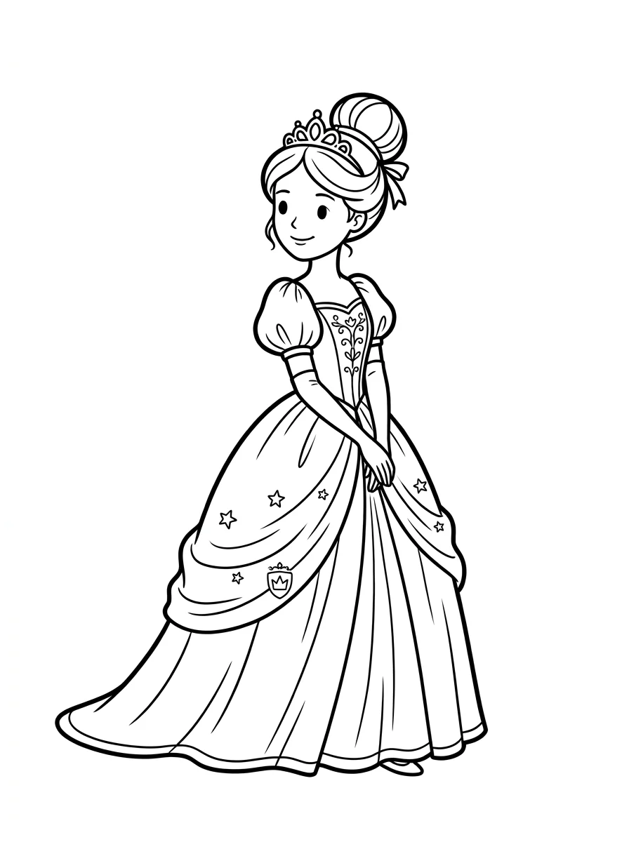 Desenhos da Cinderela para colorir 23
