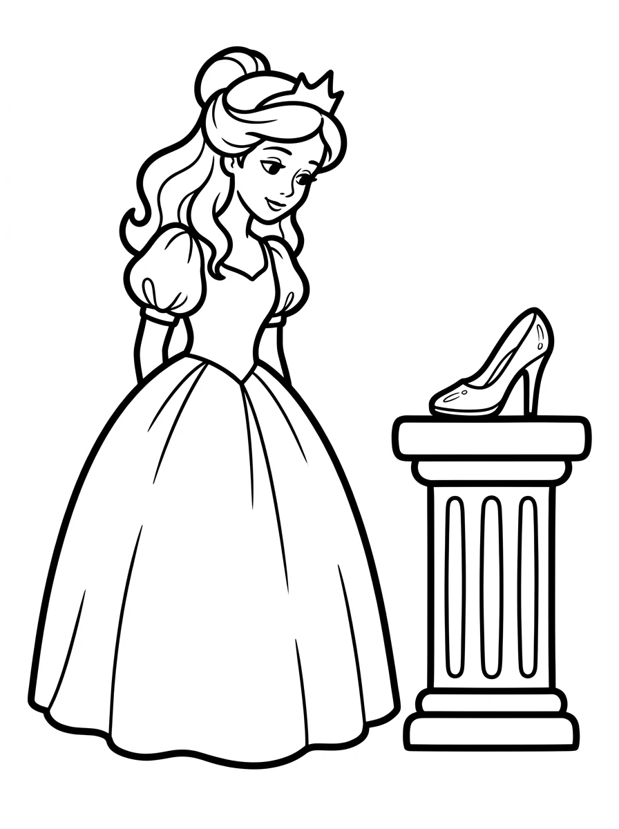 Desenhos da Cinderela para colorir 24