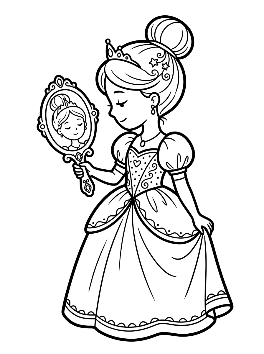 Desenhos da Cinderela para colorir 26