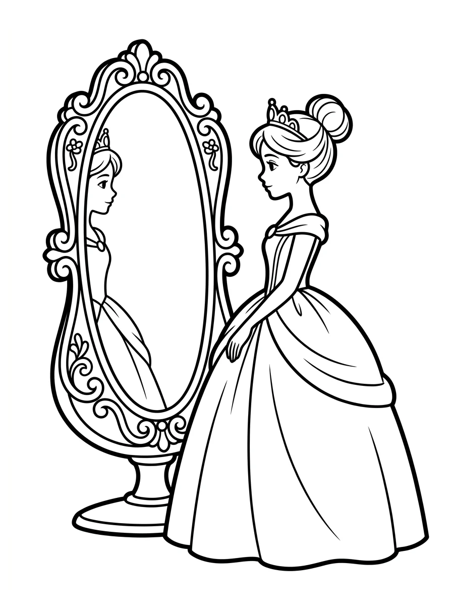 Desenhos da Cinderela para colorir 27