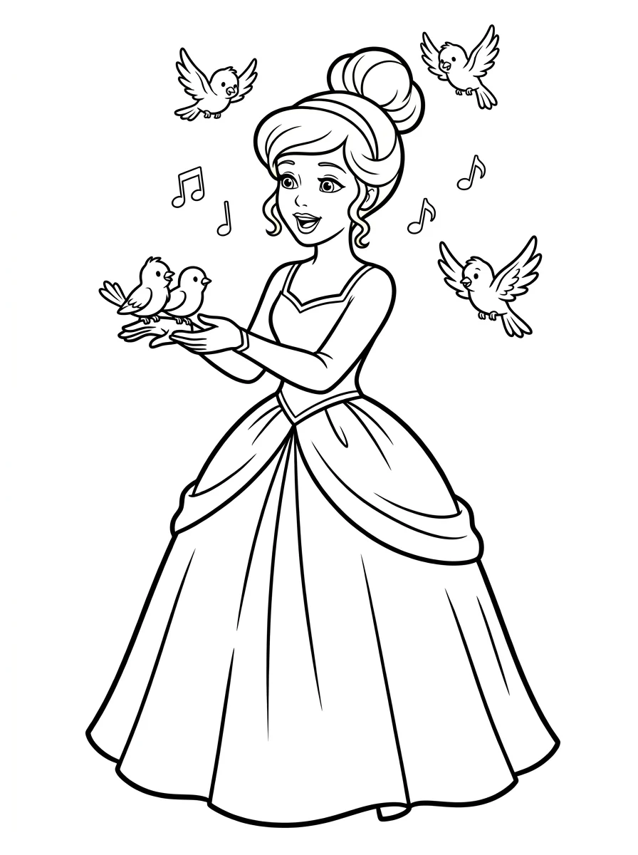 Desenhos da Cinderela para colorir 29