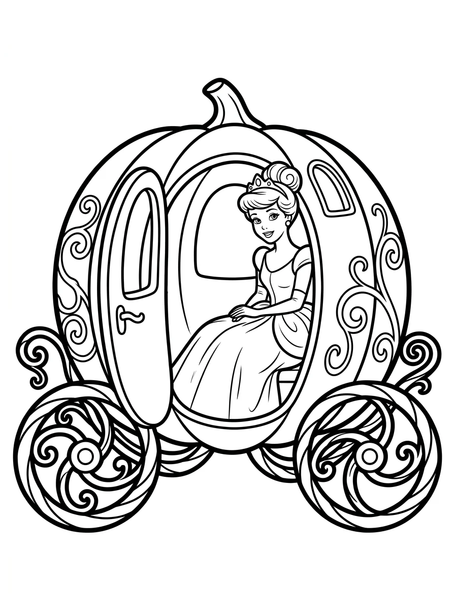 Desenhos da Cinderela para colorir 33
