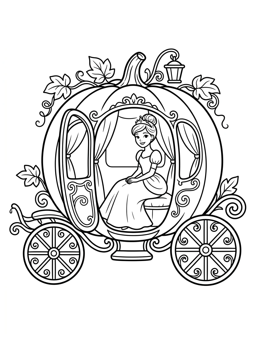 Desenhos da Cinderela para colorir 34
