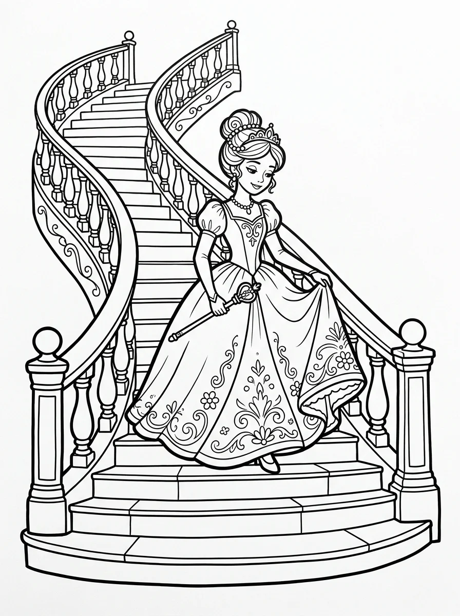 Desenhos da Cinderela para colorir 36