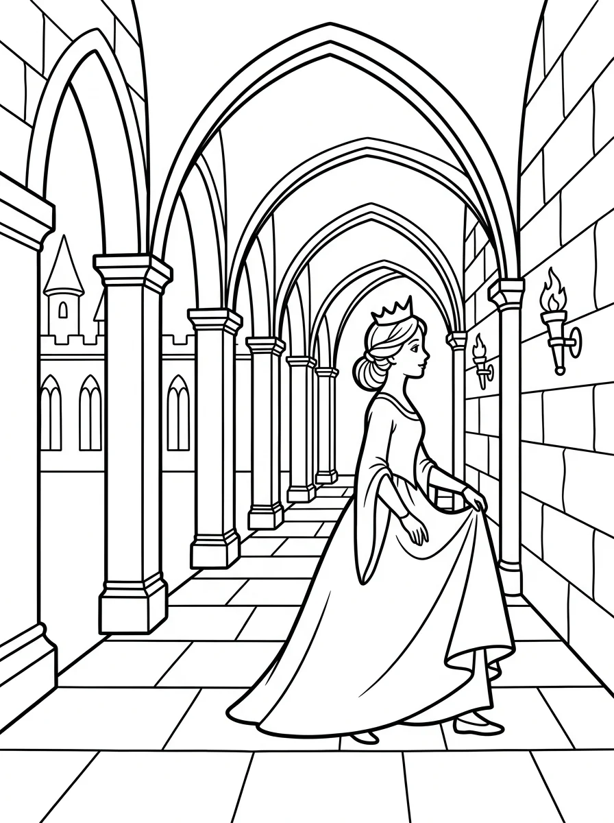 Desenhos da Cinderela para colorir 38