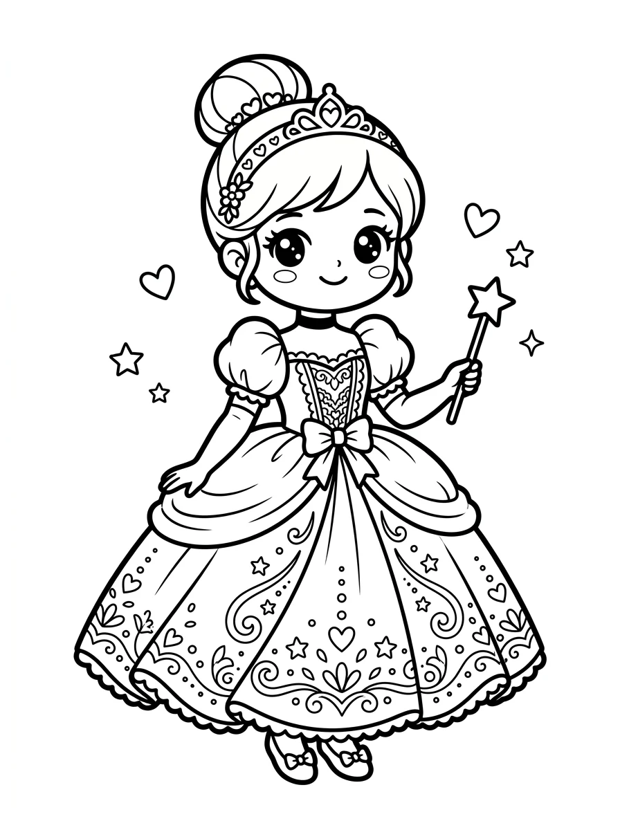 Desenhos da Cinderela para colorir 45
