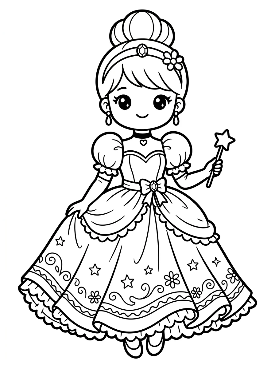 Desenhos da Cinderela para colorir 46