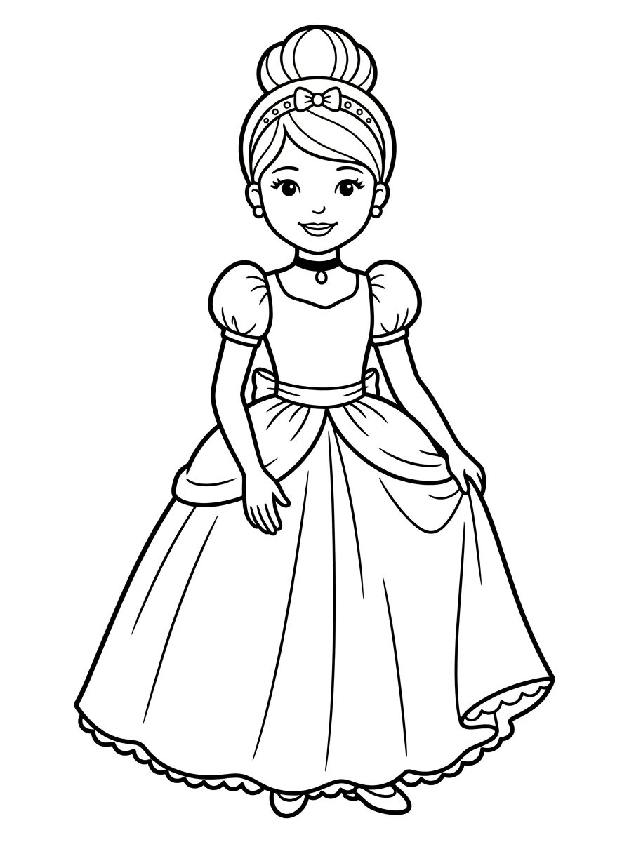 Desenhos da Cinderela para colorir 6