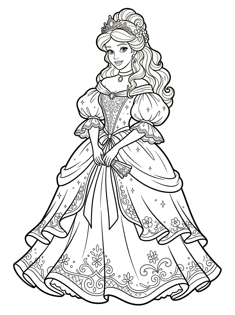 Desenhos da Cinderela para colorir 7