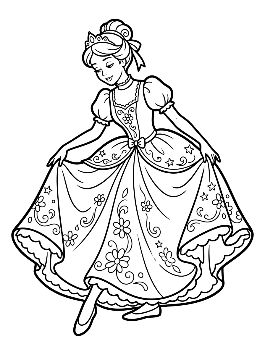 Desenhos da Cinderela para colorir 9