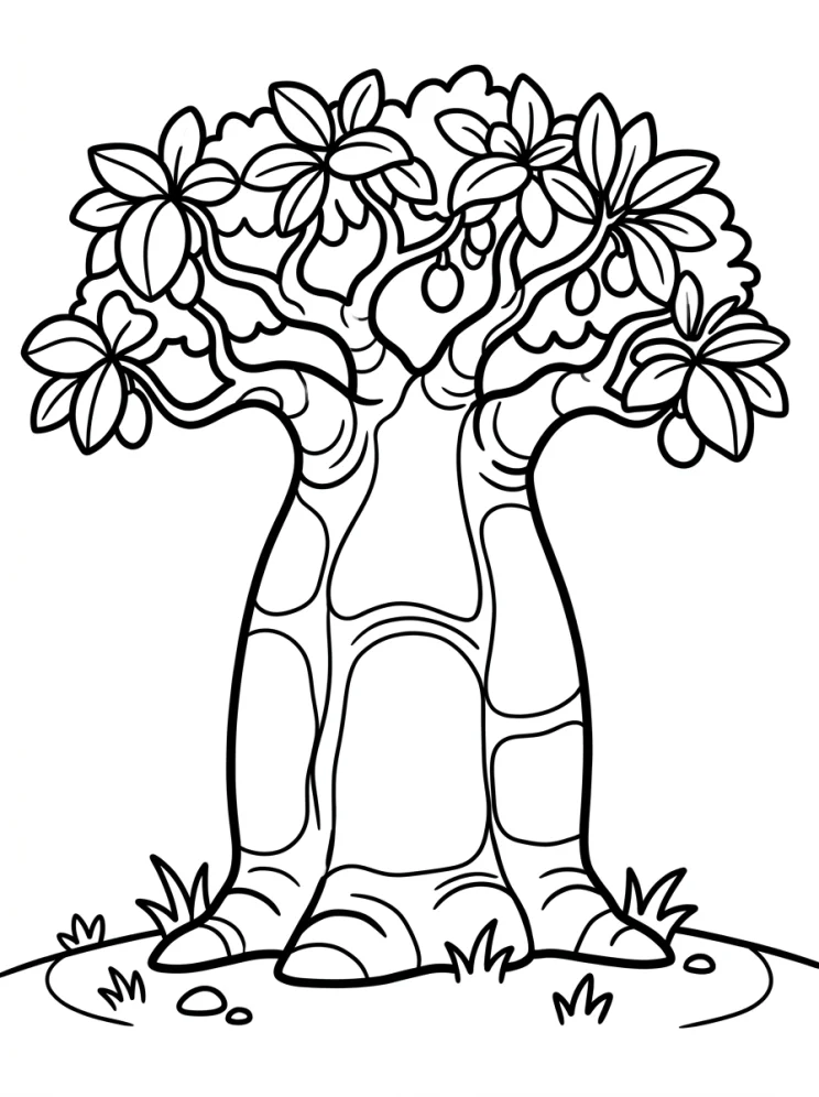 Desenhos de Árvores para colorir 10