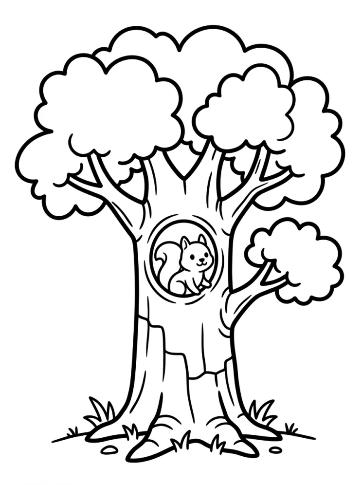 Desenhos de Árvores para colorir 102