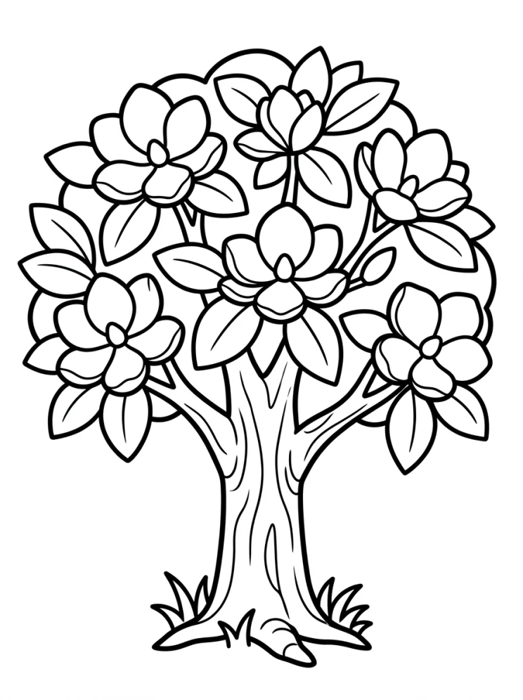 Desenhos de Árvores para colorir 105
