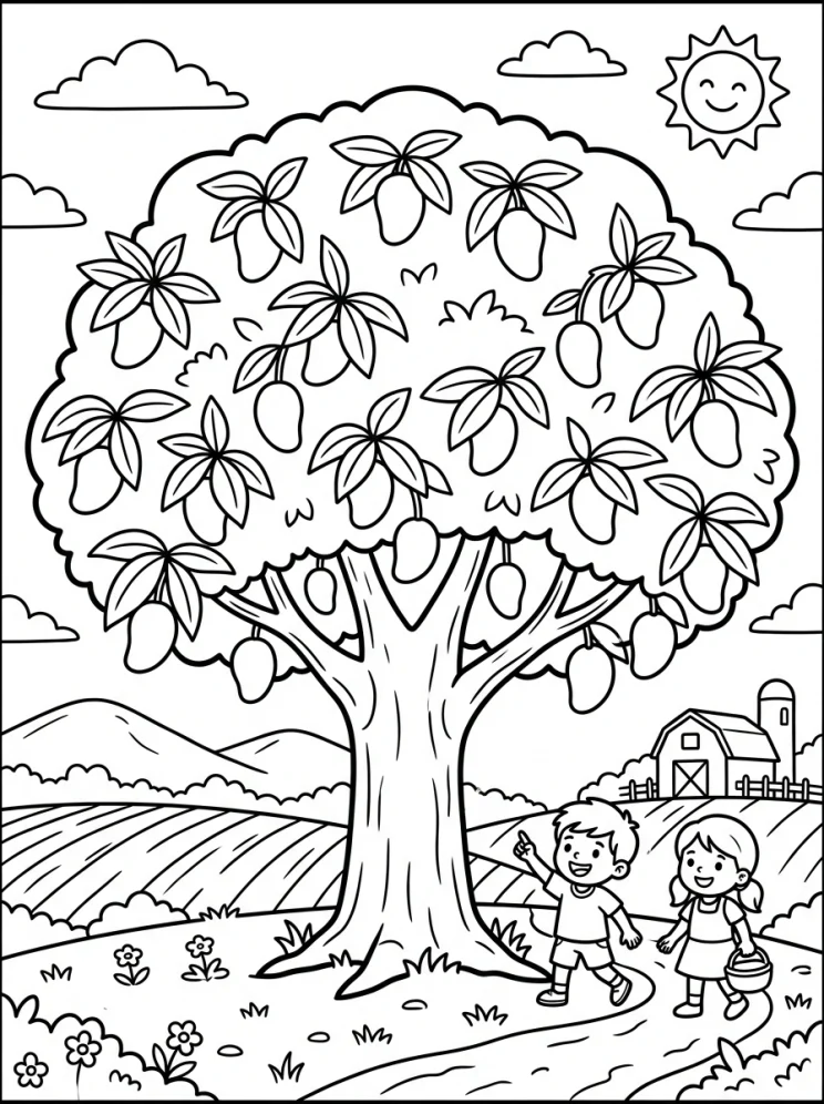 Desenhos de Árvores para colorir 106