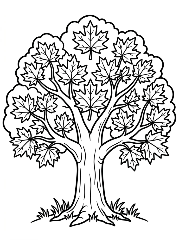 Desenhos de Árvores para colorir 112