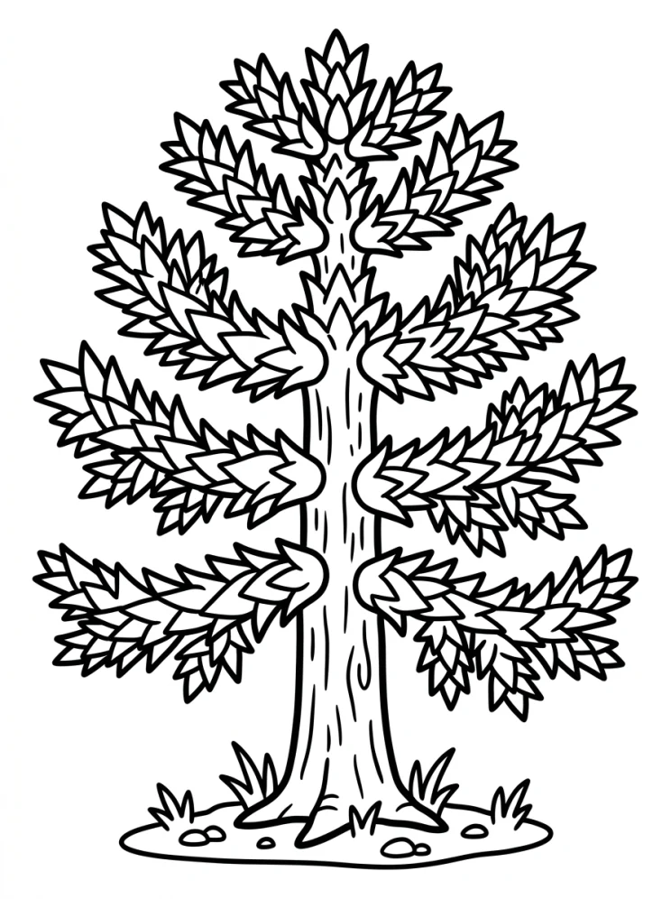 Desenhos de Árvores para colorir 114
