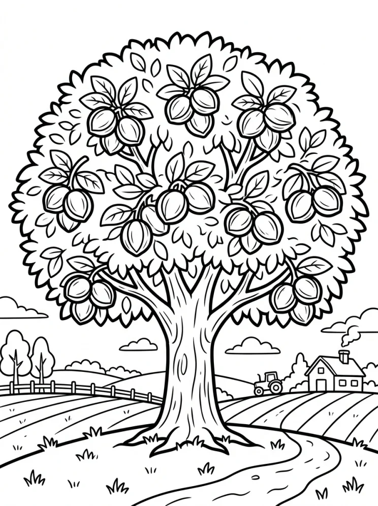 Desenhos de Árvores para colorir 116