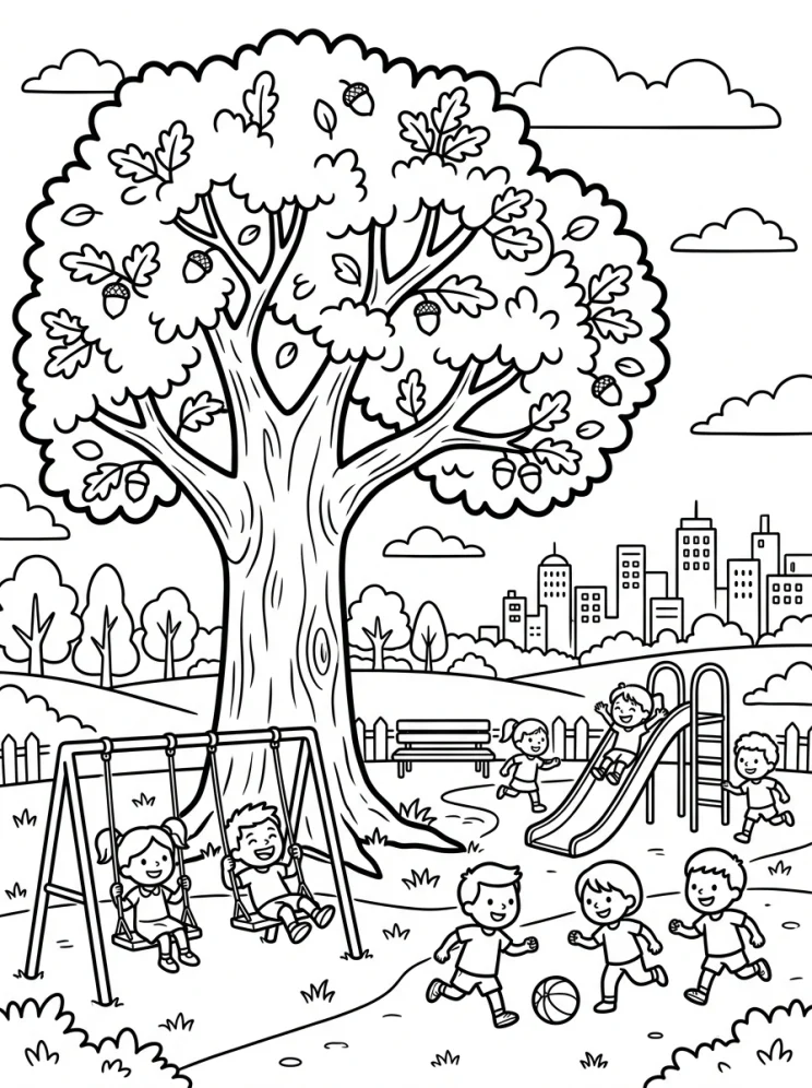 Desenhos de Árvores para colorir 119