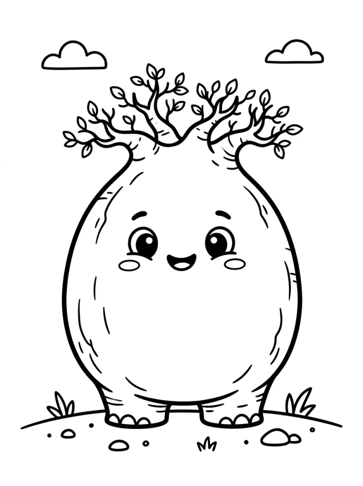 Desenhos de Árvores para colorir 12