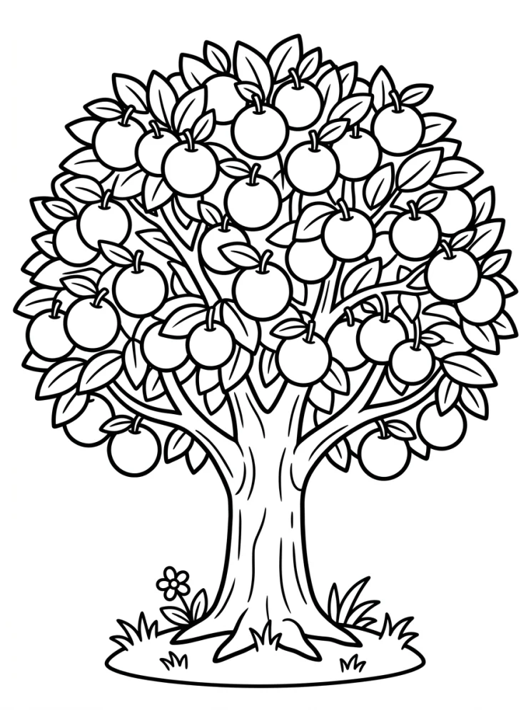 Desenhos de Árvores para colorir 126