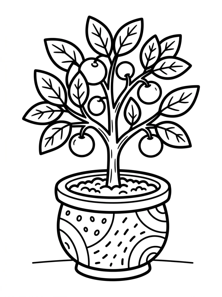 Desenhos de Árvores para colorir 127