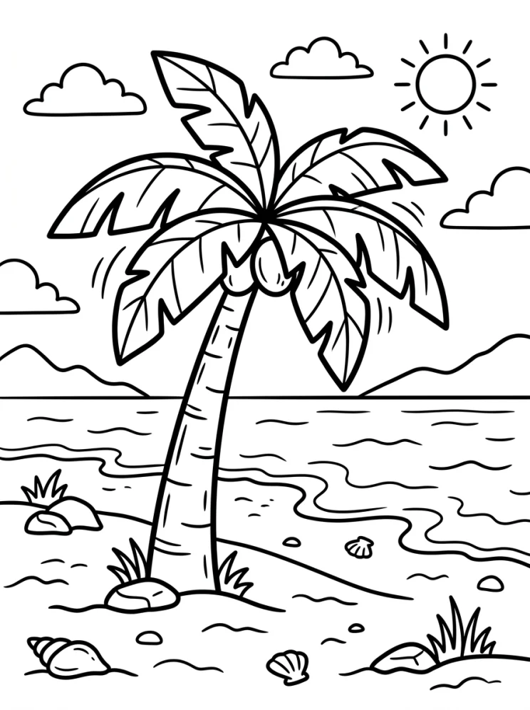 Desenhos de Árvores para colorir 128